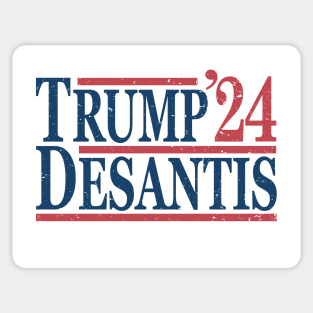 Vintage Donald Trump Ron DeSantis 2024 Sticker